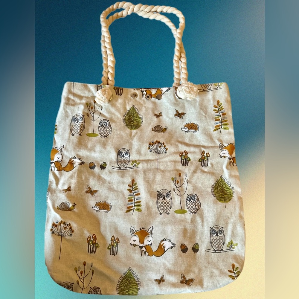 Handmade Reversible Tote by Happiness is Home Sewn in the UK